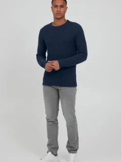BLEND Herren Strickpullover - BHPullover in blau