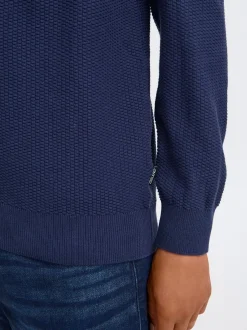 BLEND Herren Strickpullover - BHPullover in blau