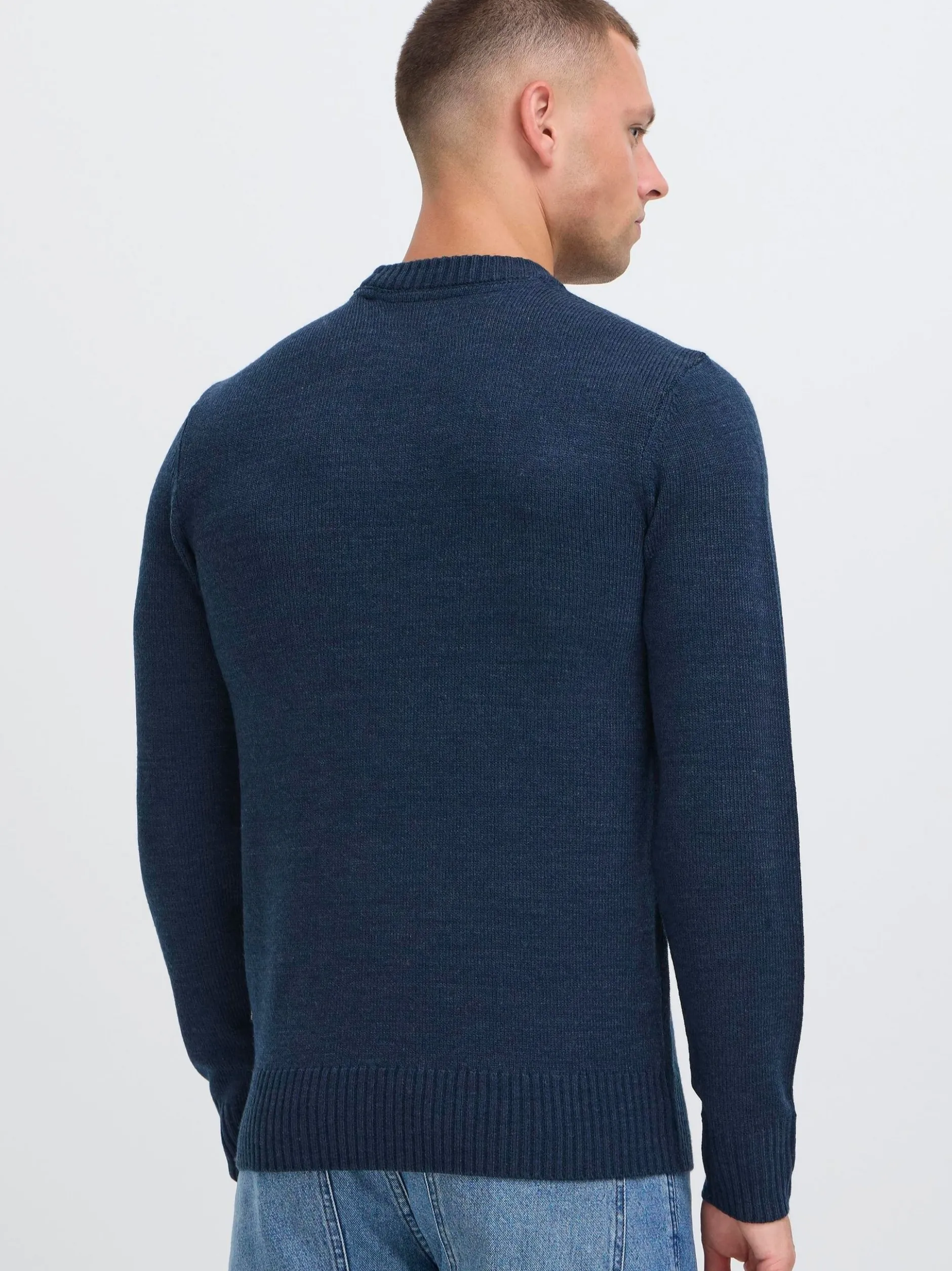 BLEND Herren Strickpullover - BHRyke in blau