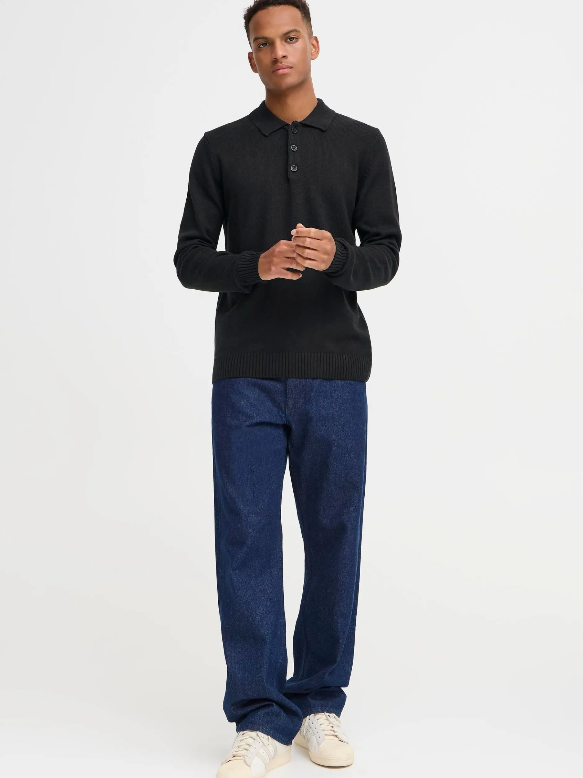 BLEND Herren Strickpullover - BHDeno in schwarz