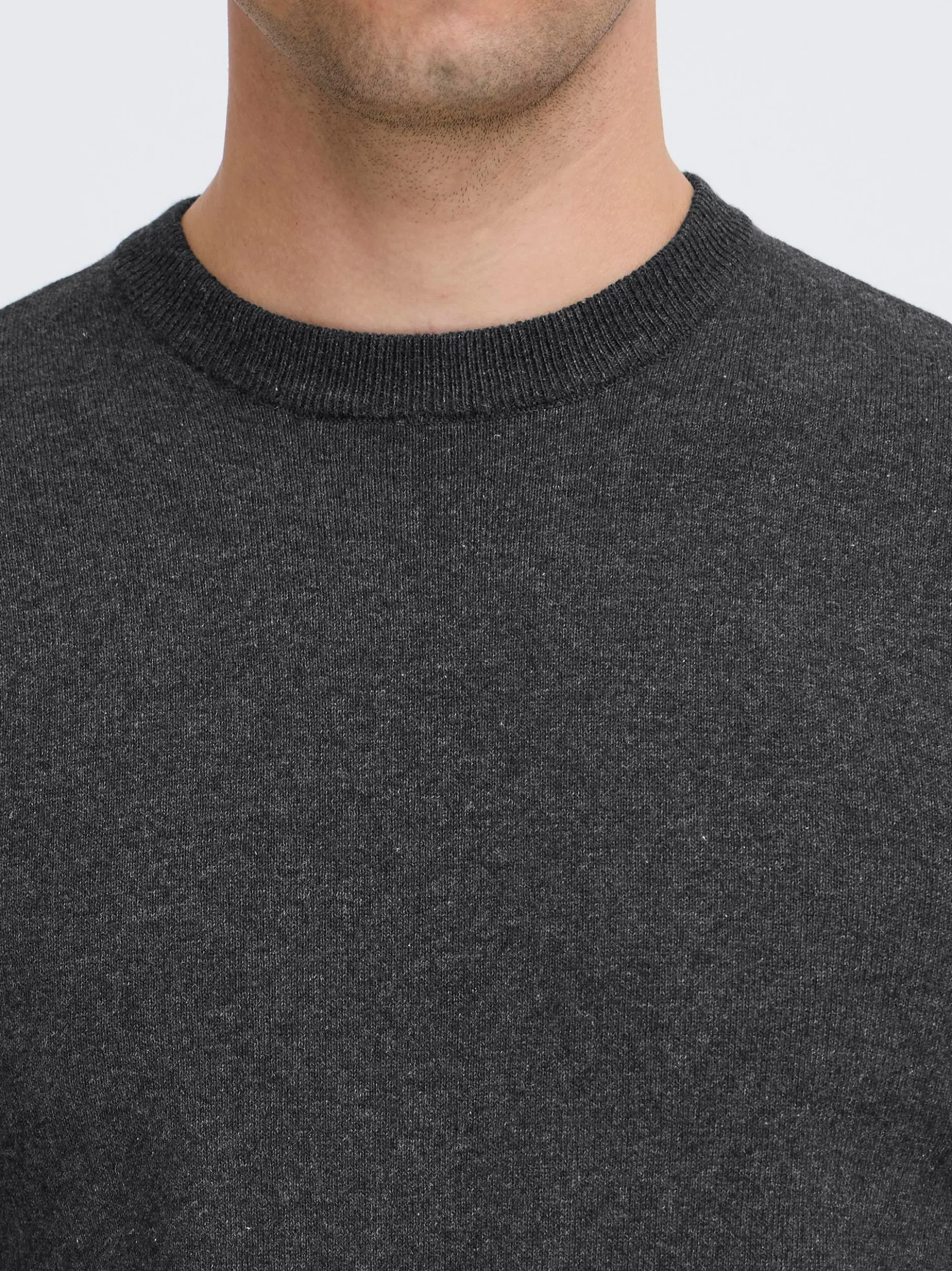 BLEND Herren Strickpullover - BHFinn in anthrazit