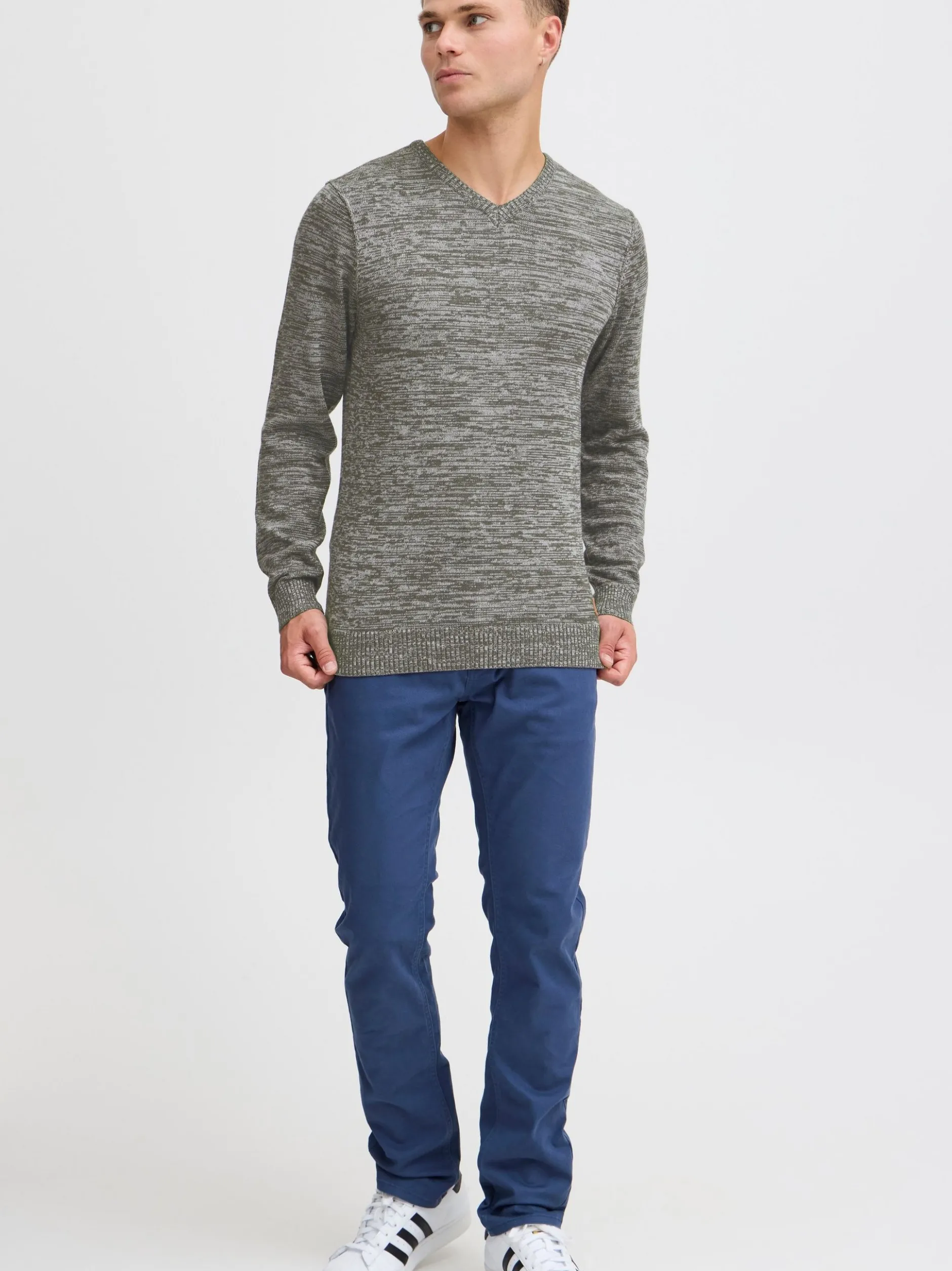BLEND Herren Strickpullover - BHDansel in grau
