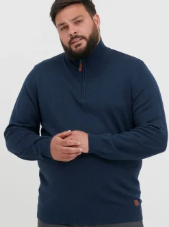 BLEND Herren Strickpullover - BHRobin Big & Tall in blau