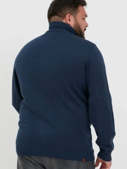 BLEND Herren Strickpullover - BHRobin Big & Tall in blau