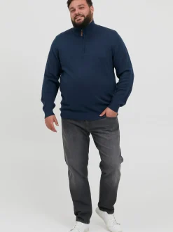 BLEND Herren Strickpullover - BHRobin Big & Tall in blau