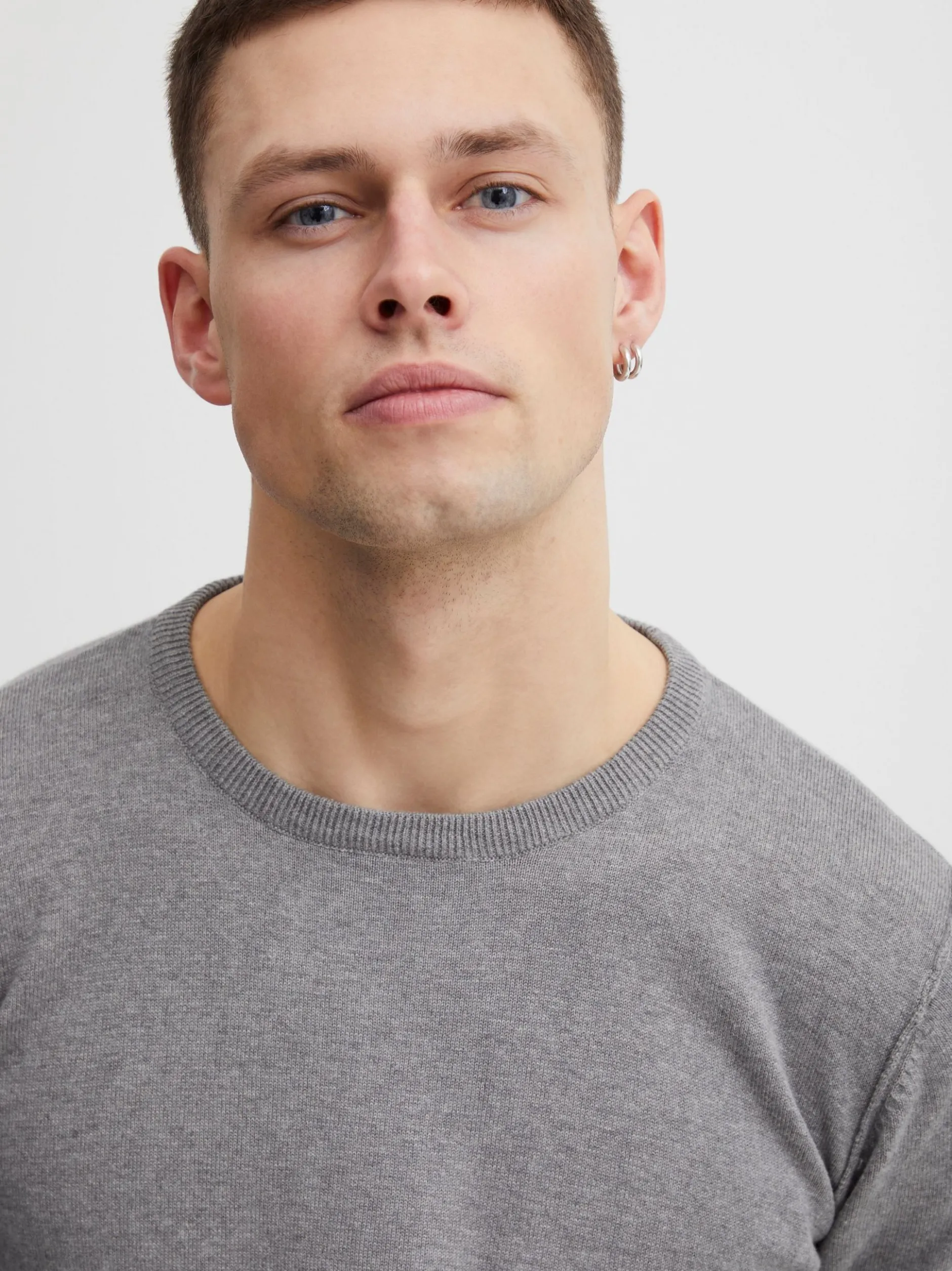 BLEND Herren Strickpullover - BHNolen in grau