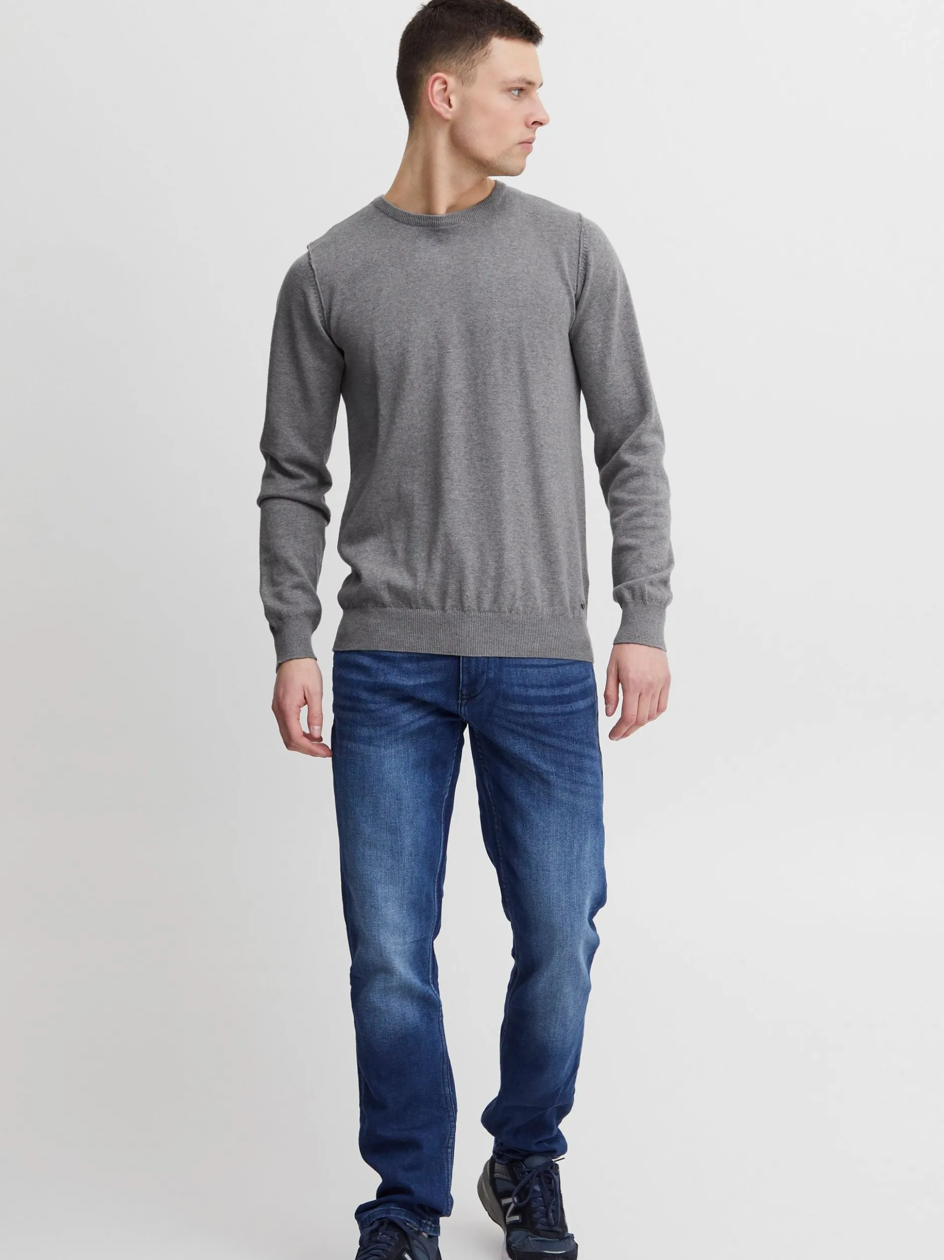 BLEND Herren Strickpullover - BHNolen in grau