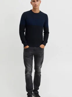 BLEND Herren Strickpullover - BHNapinoa in blau