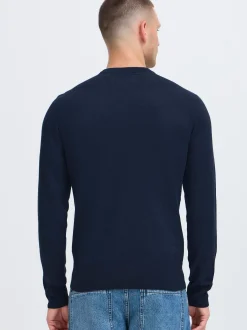 BLEND Herren Strickpullover - BHFinn in blau