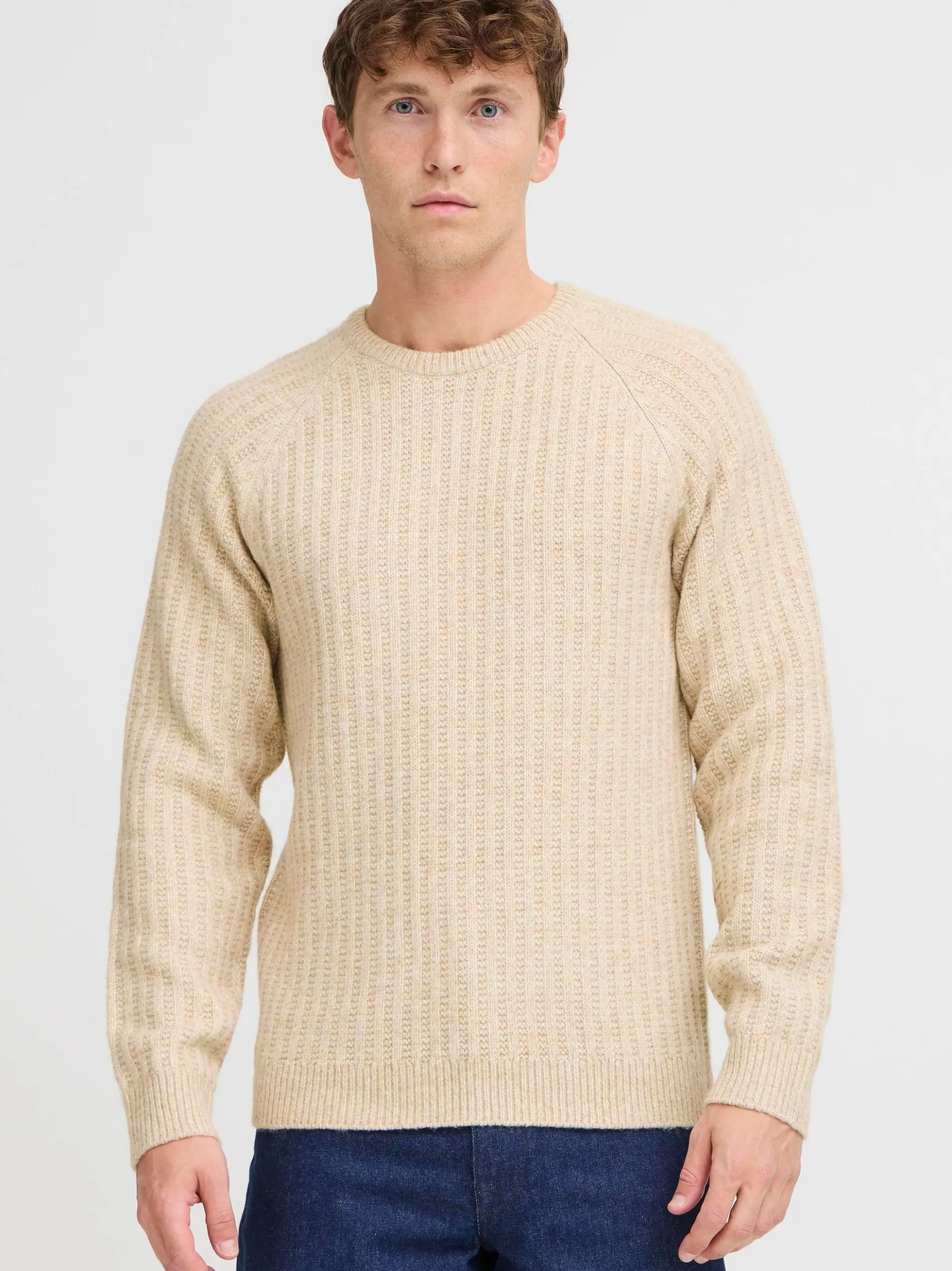 BLEND Herren Strickpullover - BHDexter in beige