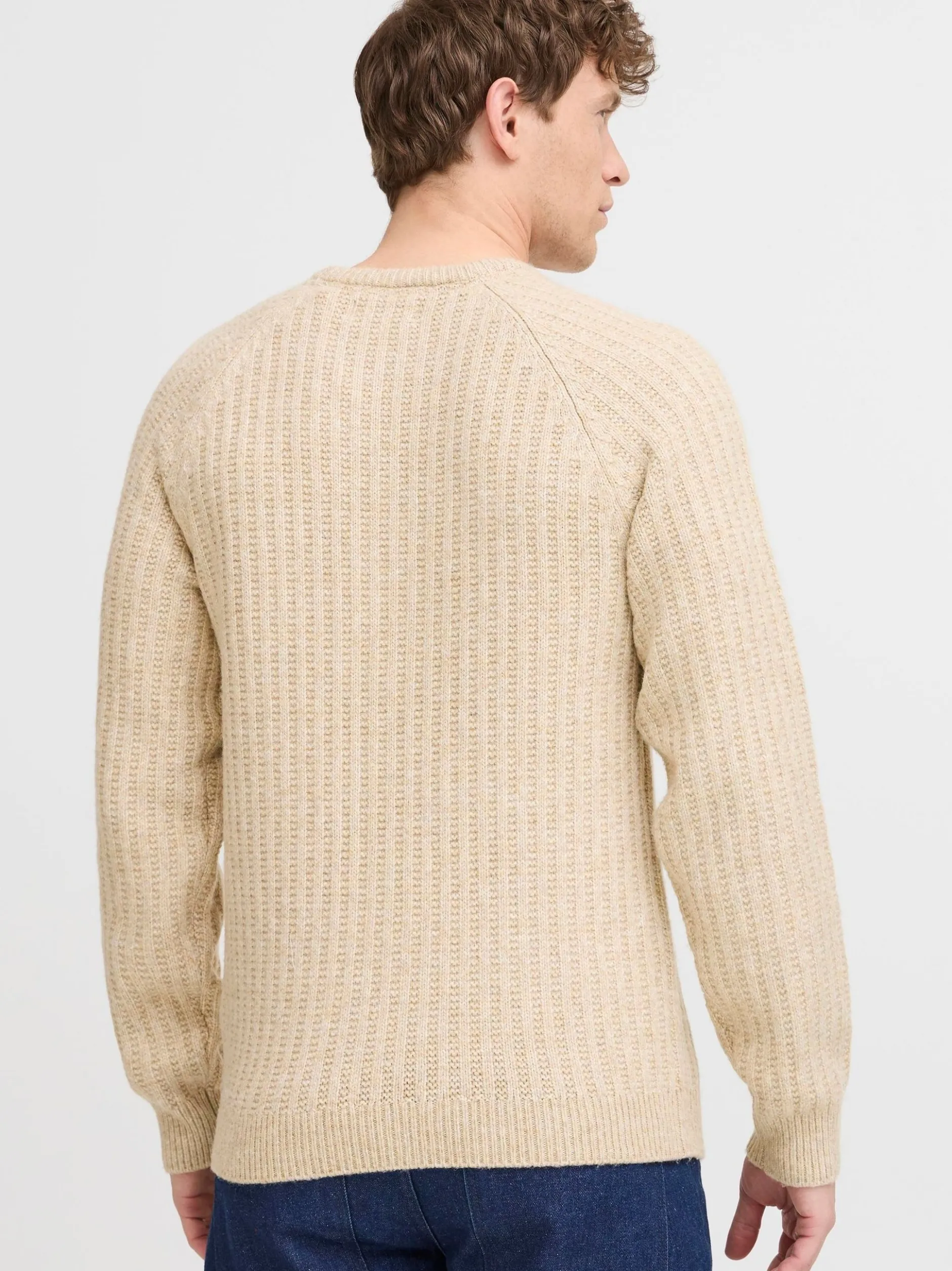 BLEND Herren Strickpullover - BHDexter in beige