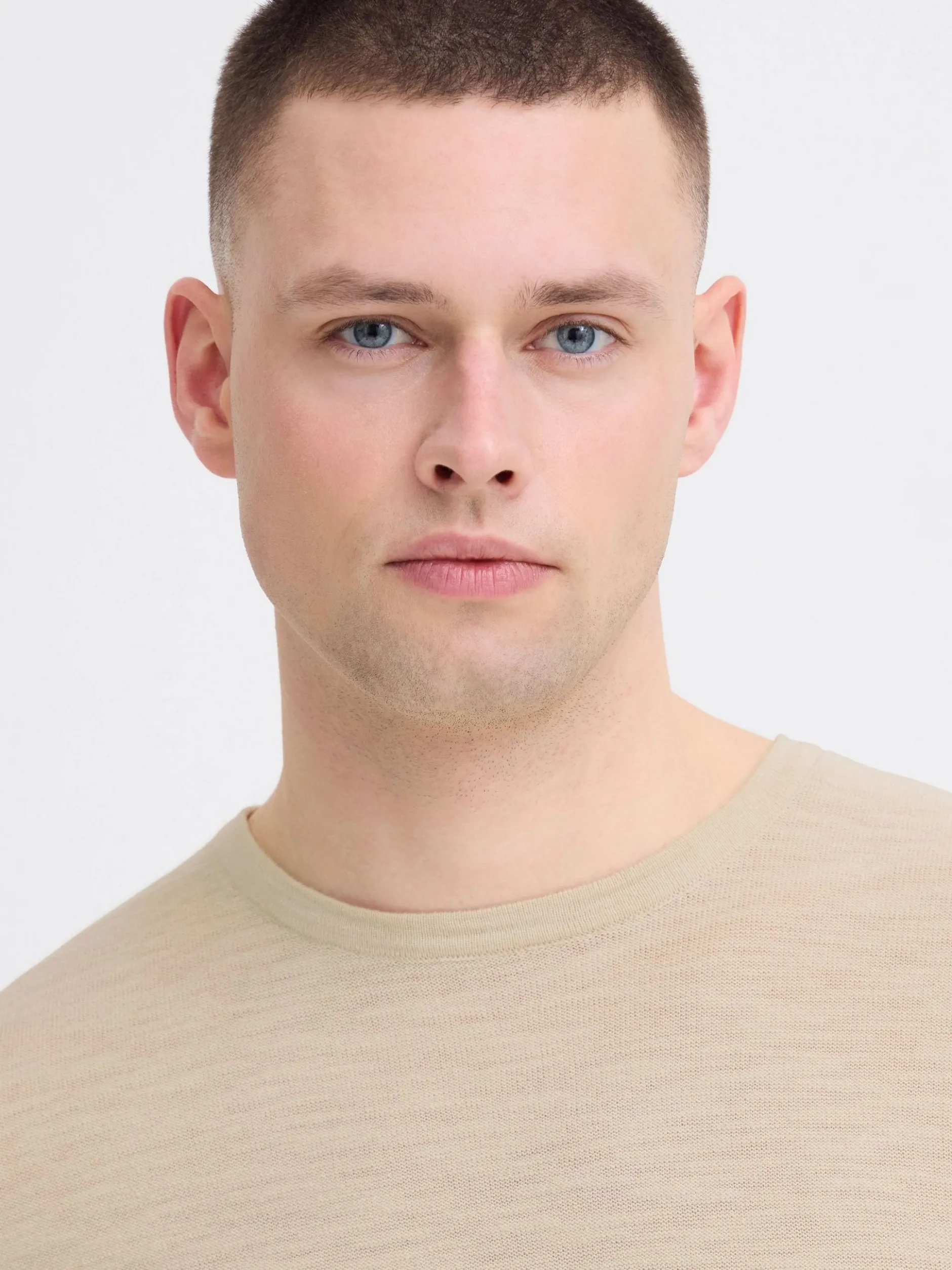 BLEND Herren Strickpullover - BHAbas in beige