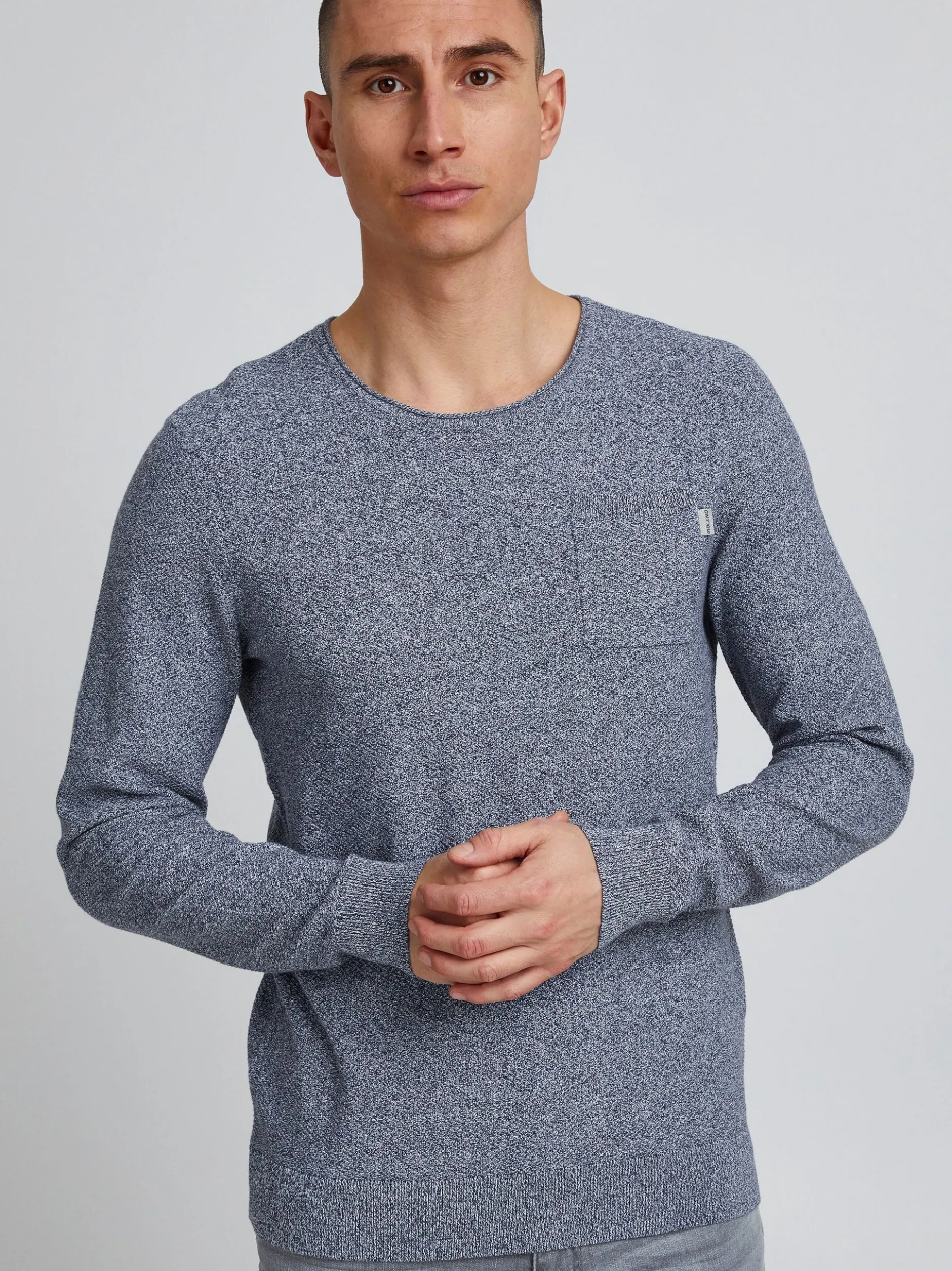BLEND Herren Strickpullover - bhpullover in blau