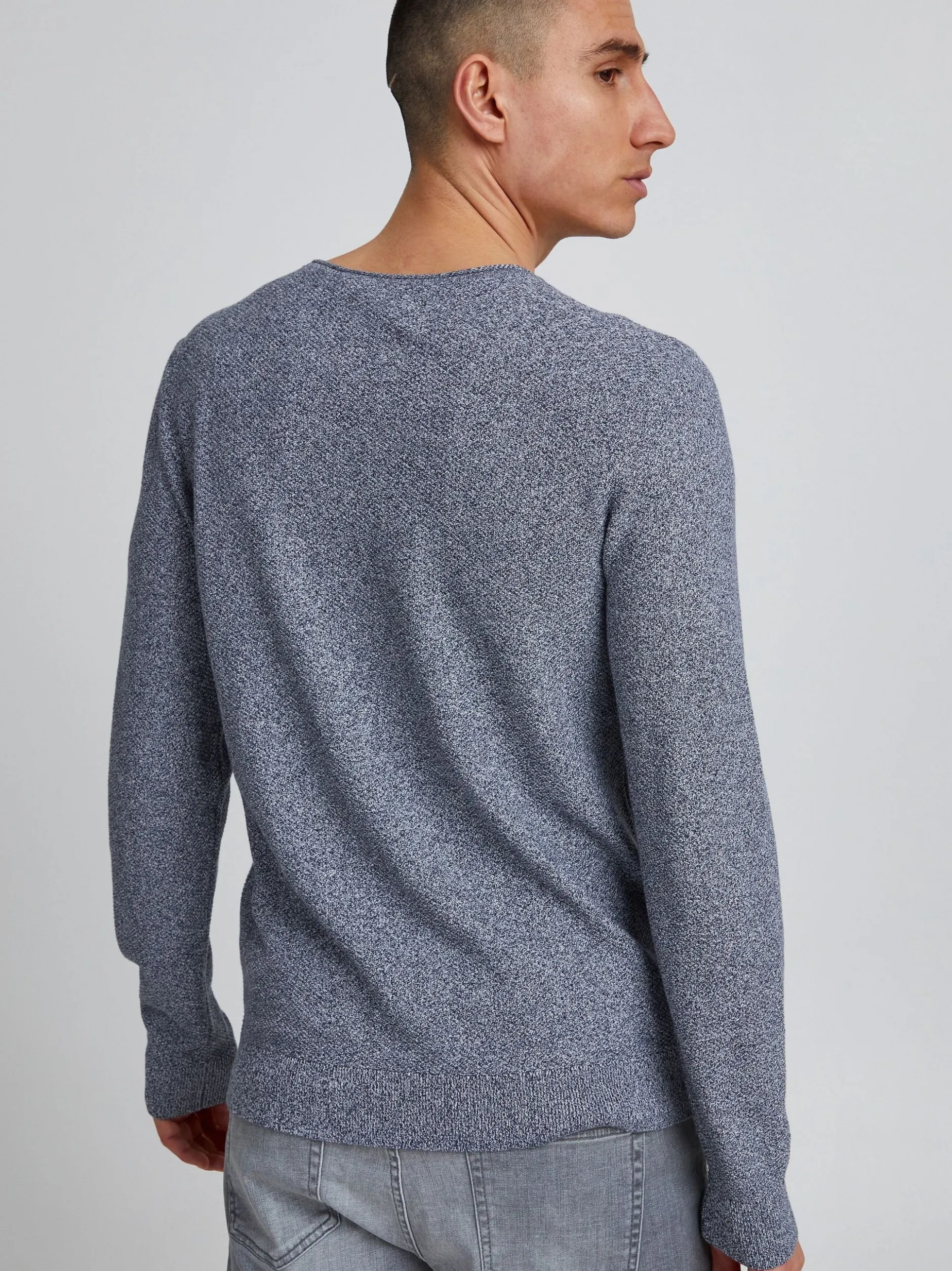 BLEND Herren Strickpullover - bhpullover in blau