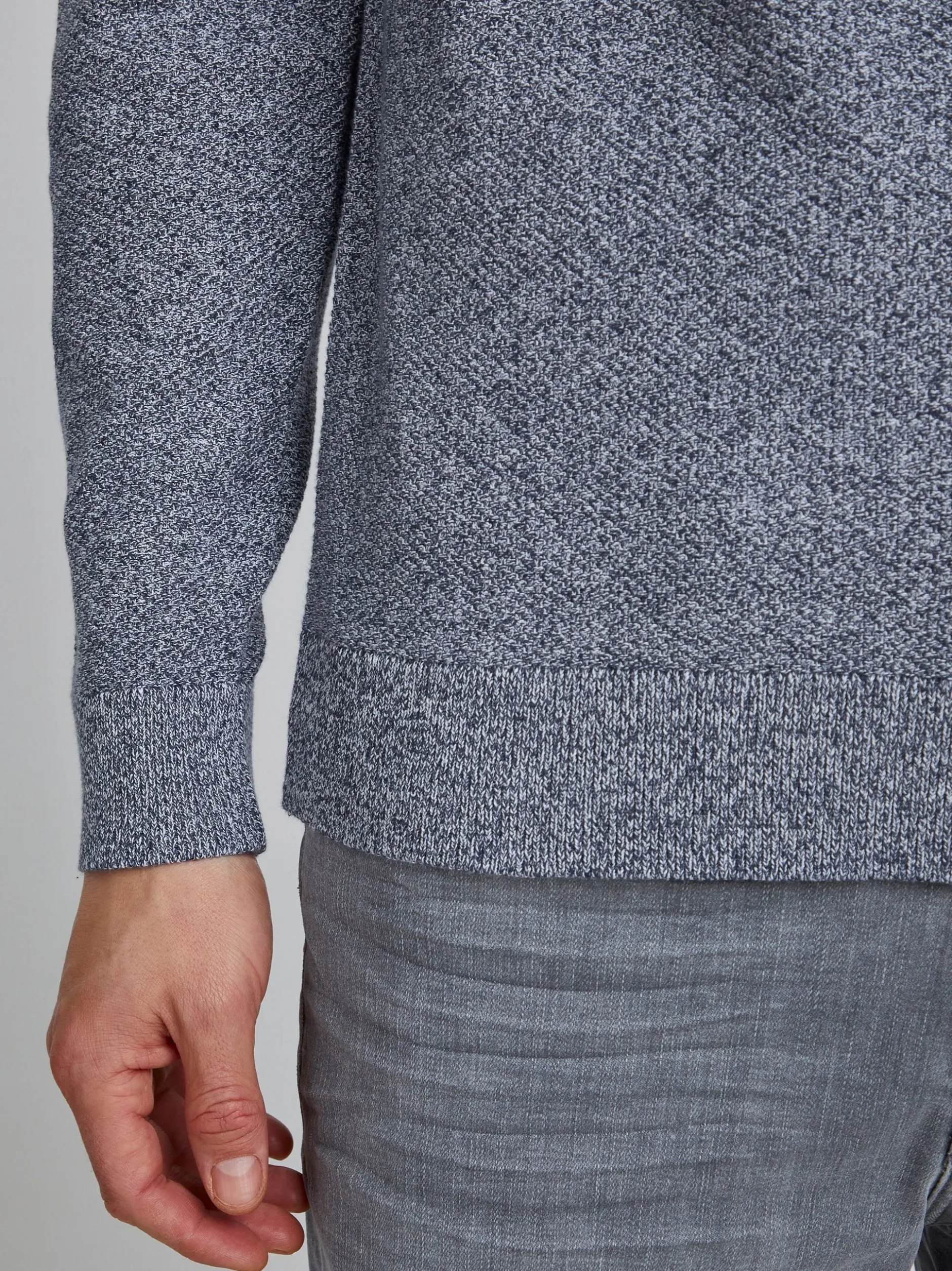 BLEND Herren Strickpullover - bhpullover in blau