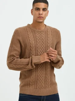 BLEND Herren Strickpullover in braun