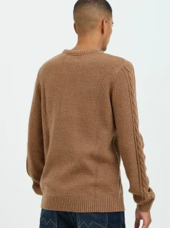 BLEND Herren Strickpullover in braun