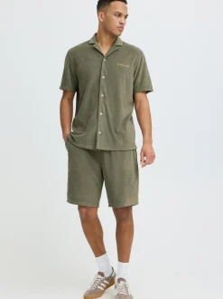 BLEND Herren Sweatshorts - BHBasti in oliv
