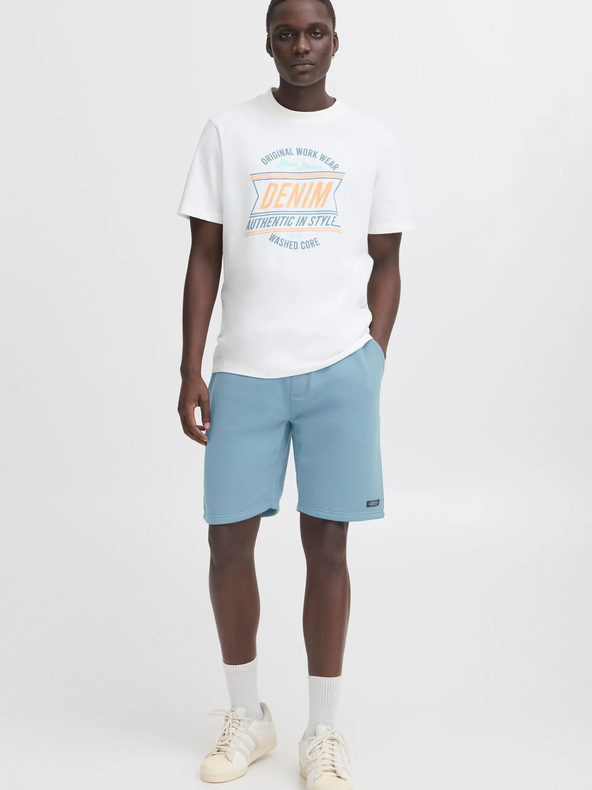 BLEND Herren Sweatshorts - BHDowntown in blau