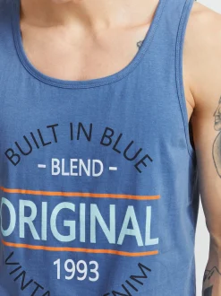 BLEND Herren Tanktop - BHAlvarez in blau