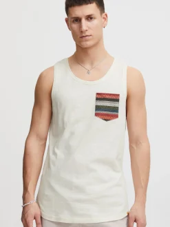 BLEND Herren Tanktop - BHElei in weiß