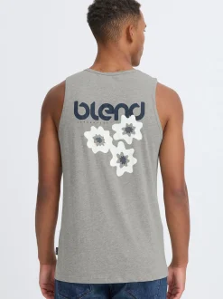 BLEND Herren Tanktop - BHFlok in grau