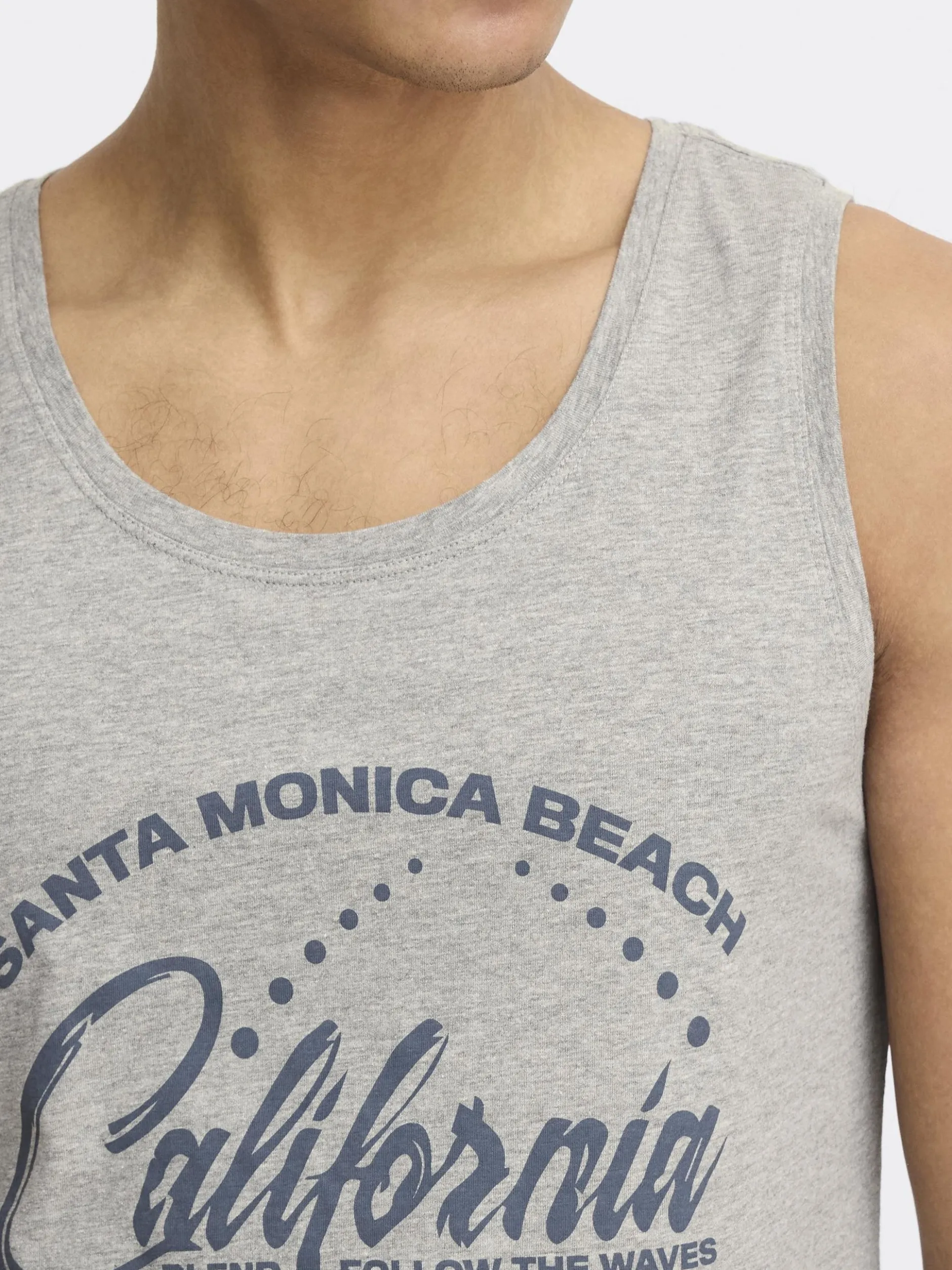 BLEND Herren Tanktop - BHGalifo in grau