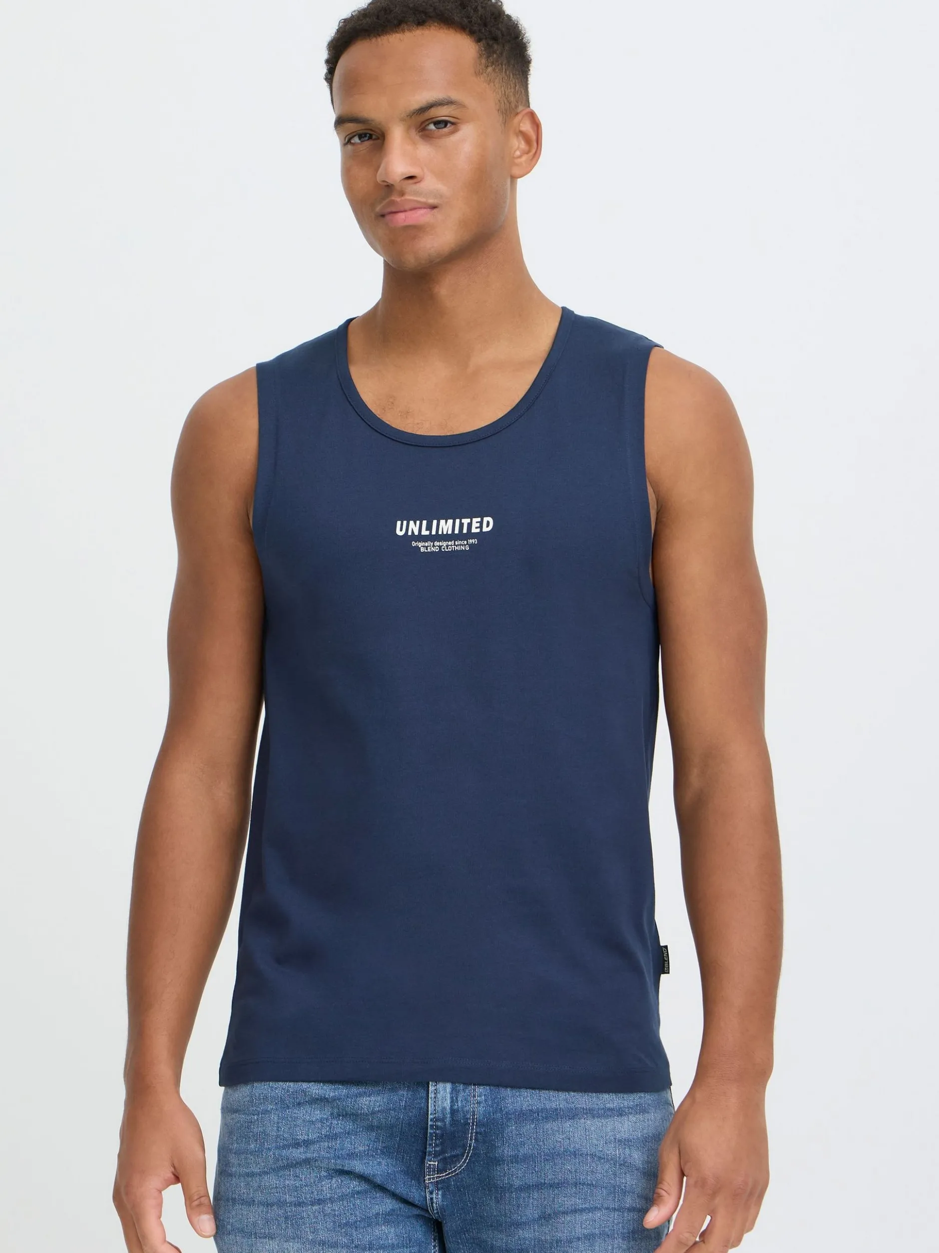 BLEND Herren Tanktop - BHStemas in blau