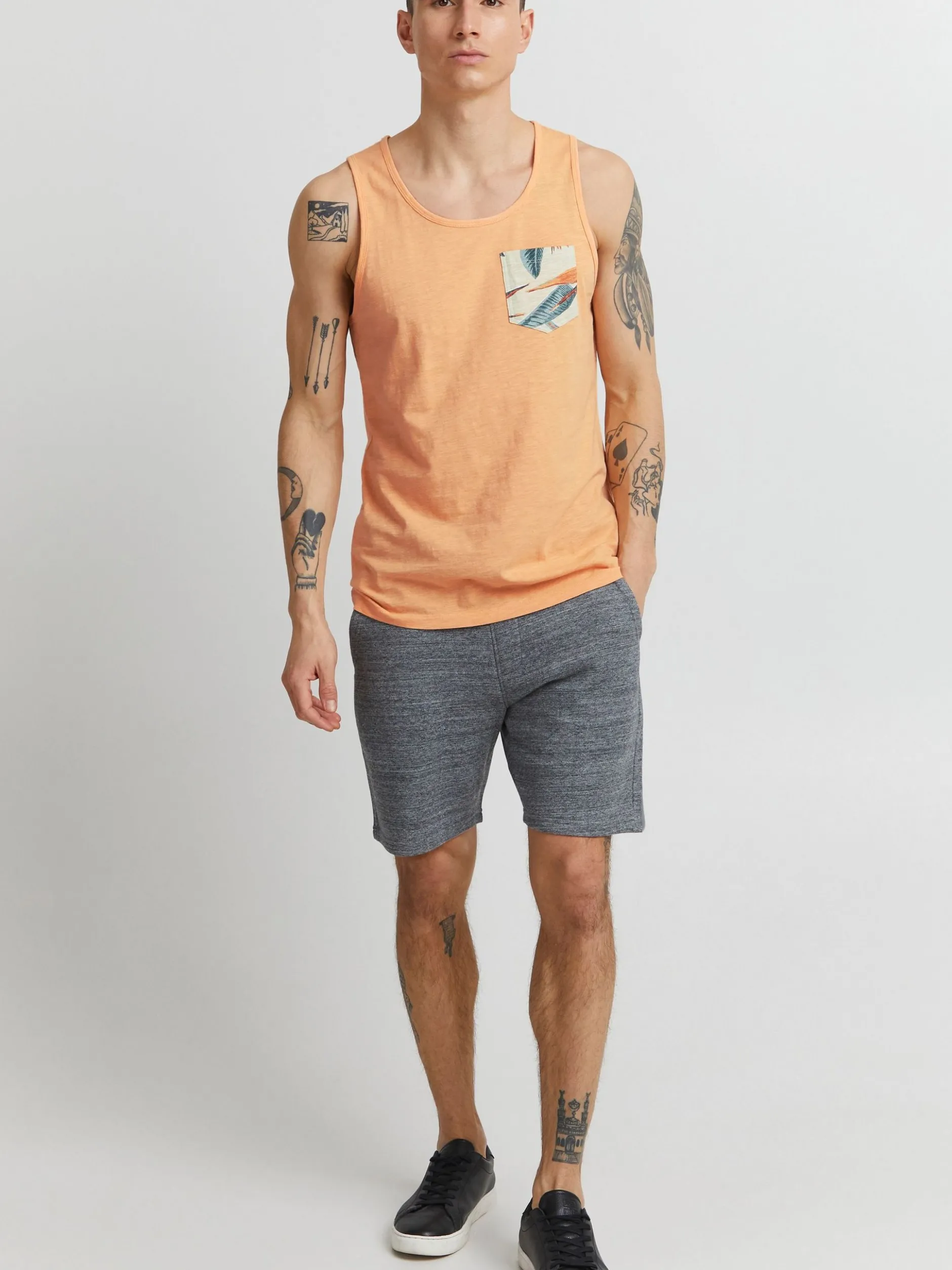 BLEND Herren Tanktop - BHTroppo in aprikot