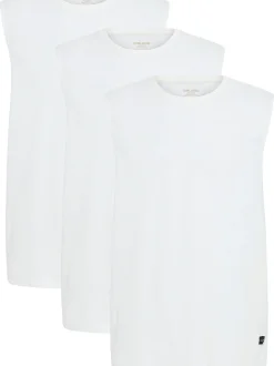BLEND Herren Tanktops im 3er-Pack in weiß