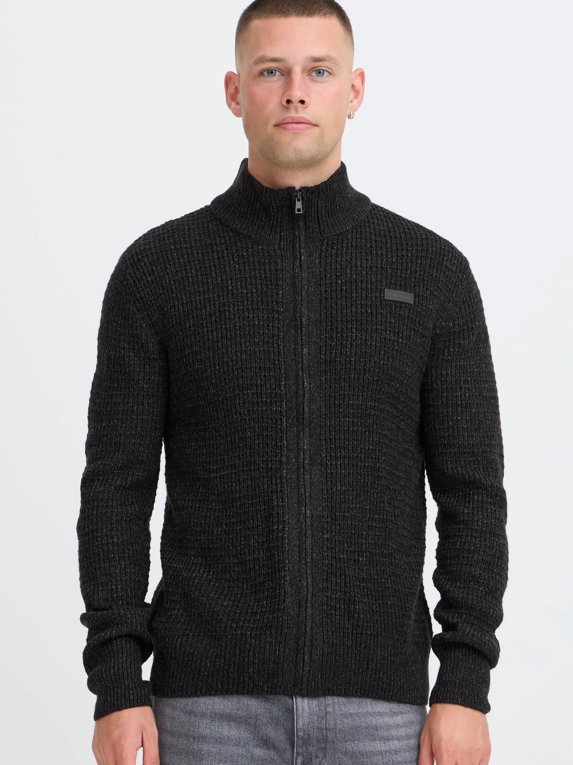 BLEND Herren Trainingsjacke - BHPattix in anthrazit