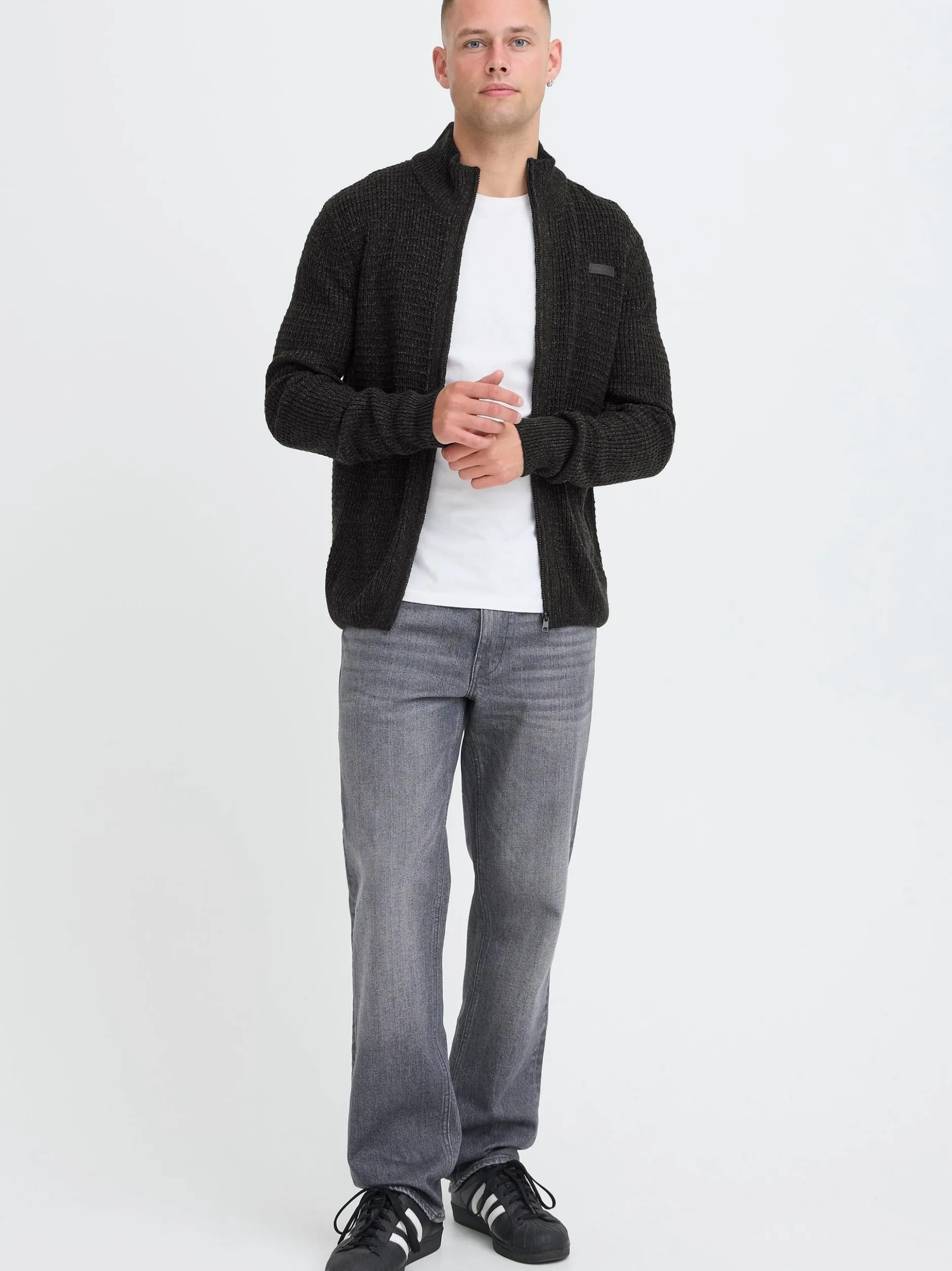 BLEND Herren Trainingsjacke - BHPattix in anthrazit