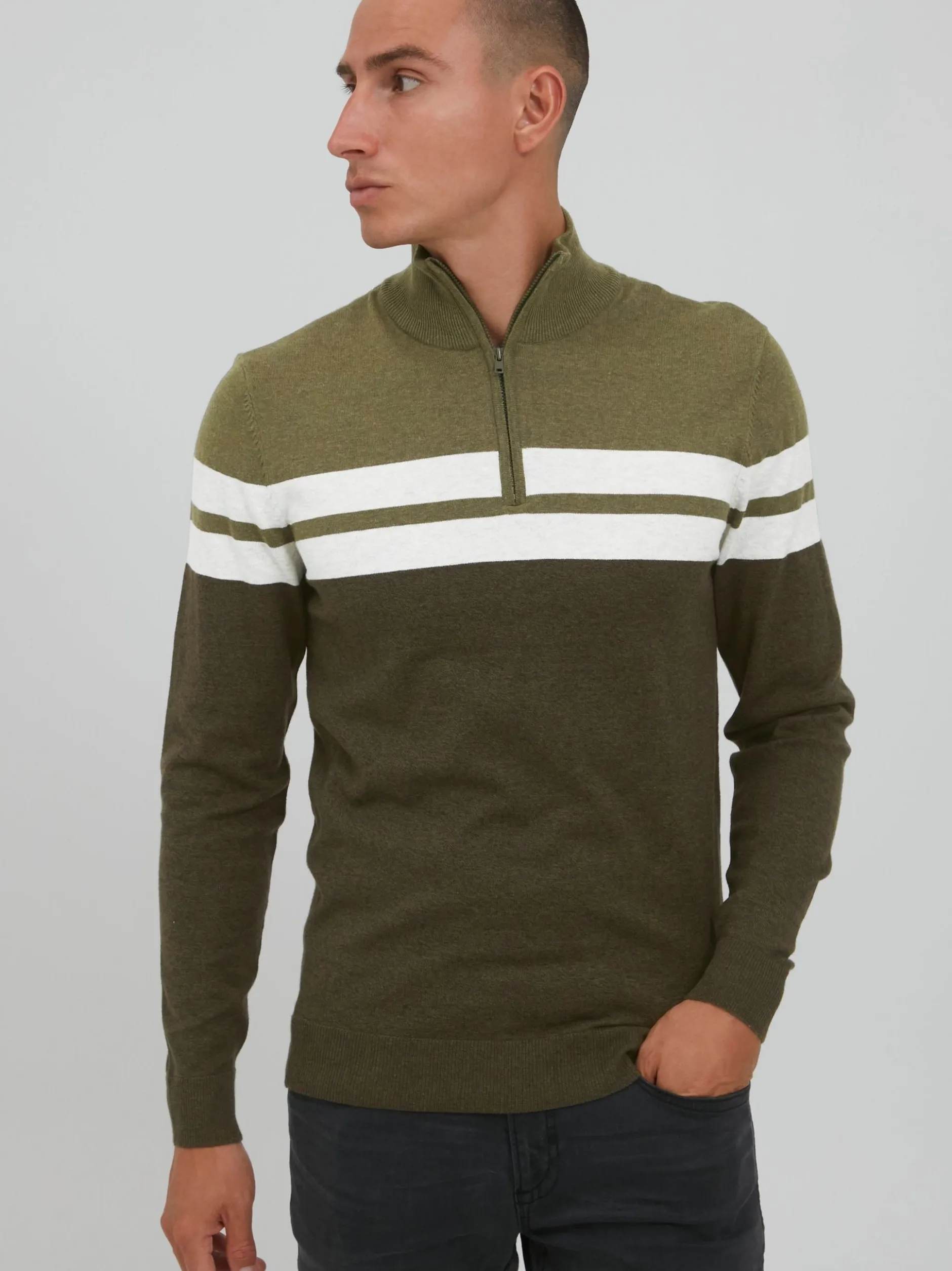 BLEND Herren Troyer - BHNaresh in grün