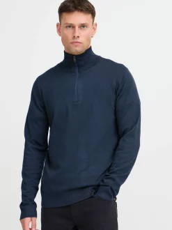 BLEND Herren Troyer - BHPullover in blau