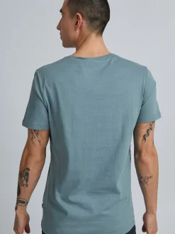 BLEND Herren T-Shirt - BHAbraham in blau
