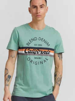 BLEND Herren T-Shirt - BHAdamus in grün