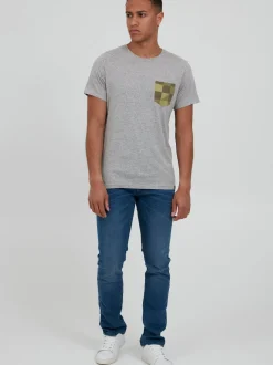 BLEND Herren T-Shirt - BHAmilo in grau
