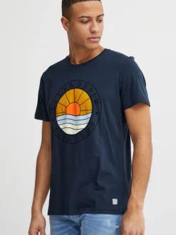 BLEND Herren T-Shirt - BHBammer in blau
