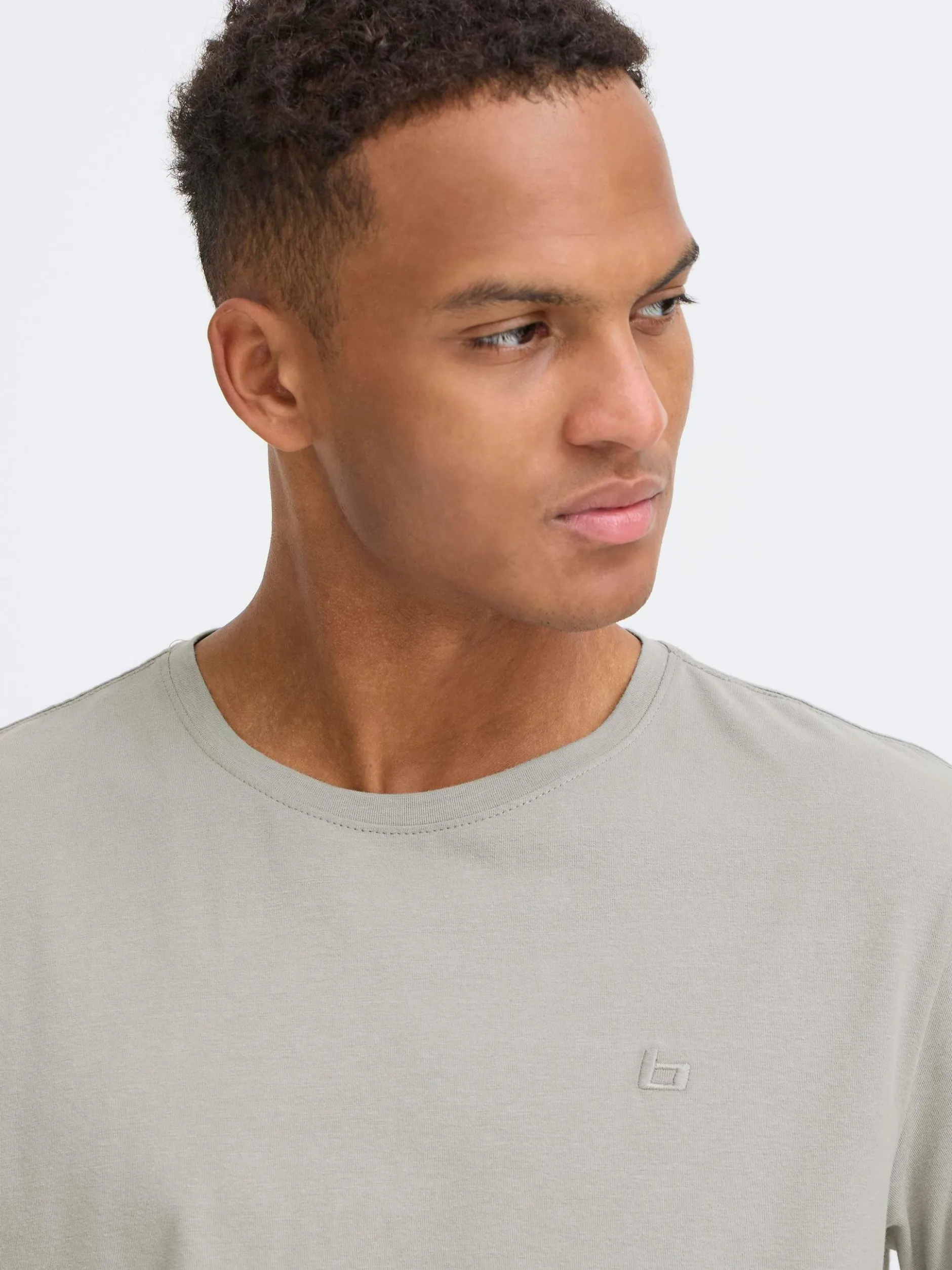 BLEND Herren T-Shirt - BHDinton in hellgrau