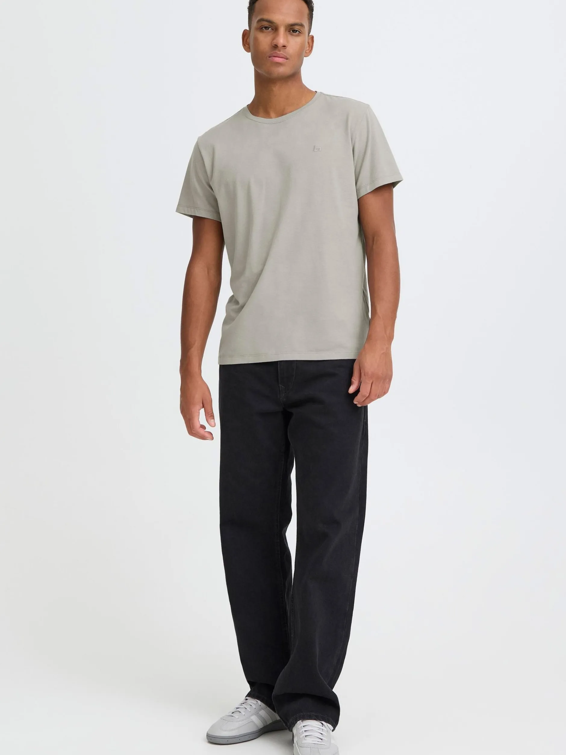 BLEND Herren T-Shirt - BHDinton in hellgrau