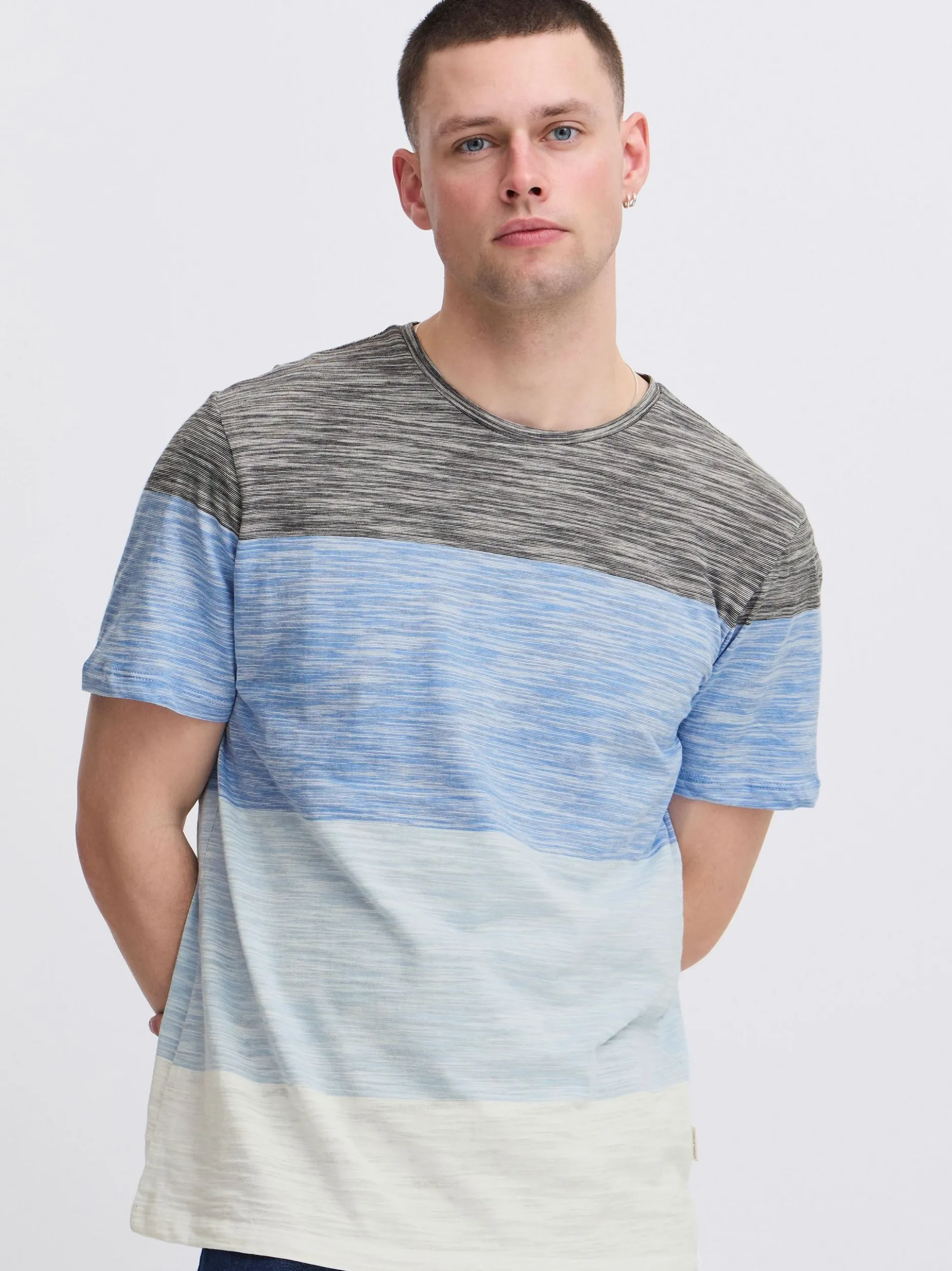 BLEND Herren T-Shirt - BHJacob in schwarz