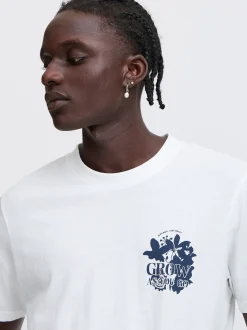 BLEND Herren T-Shirt - BHJafon in weiß