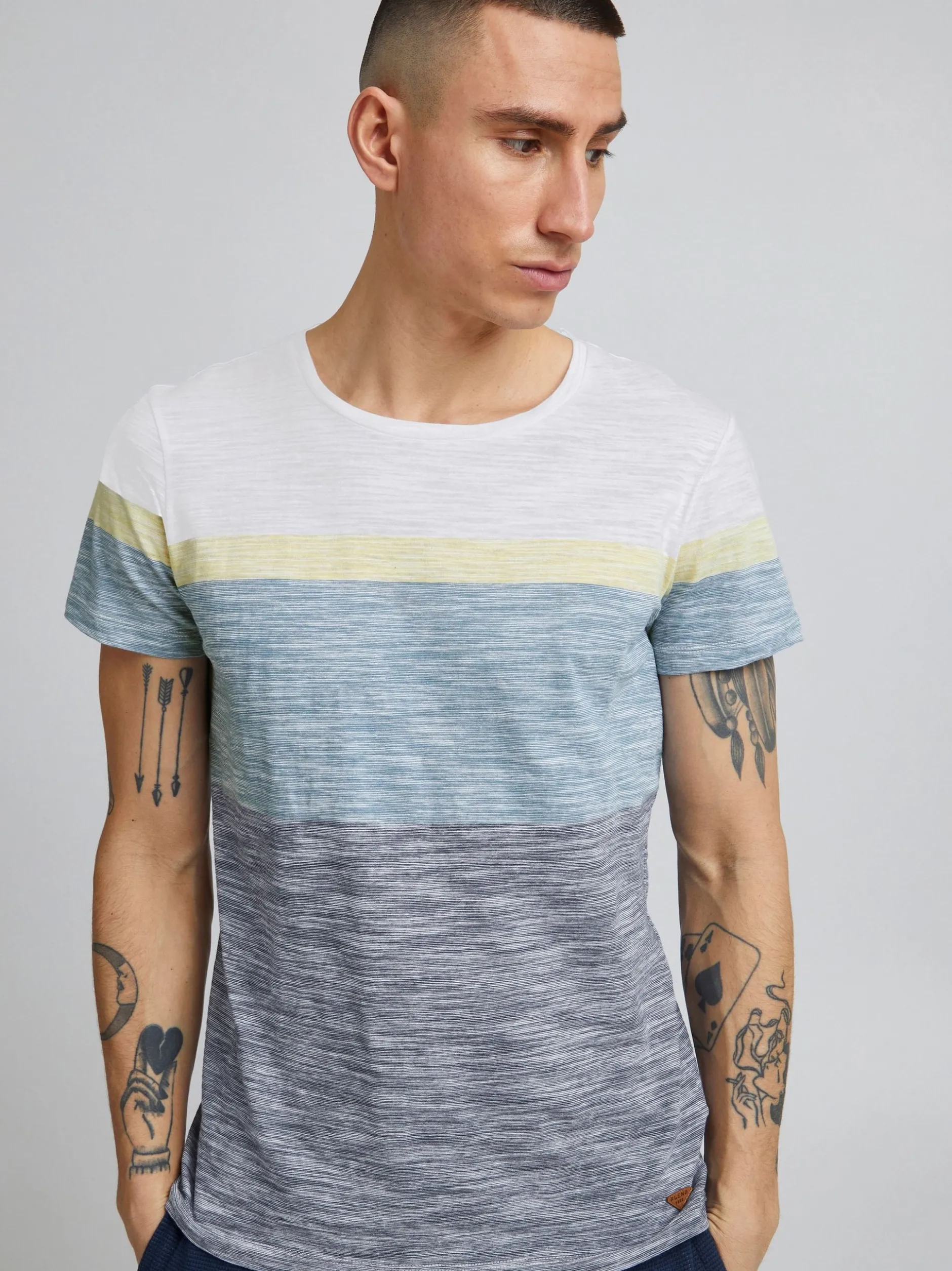 BLEND Herren T-Shirt - BHJakob in weiß