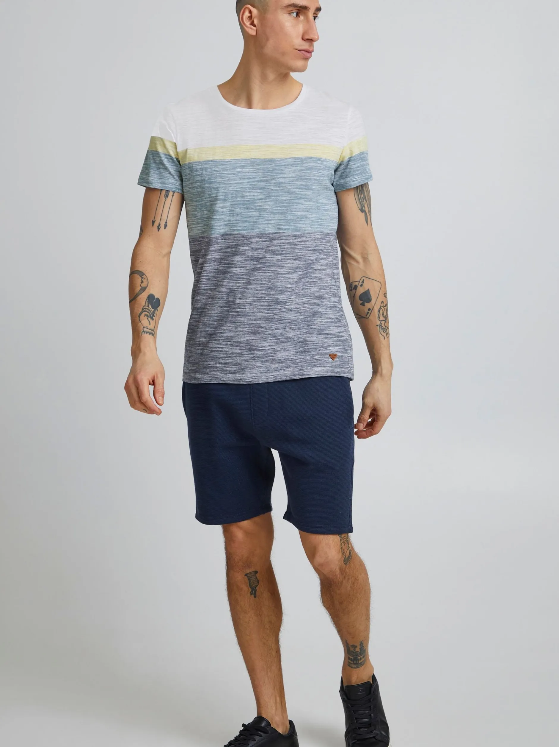 BLEND Herren T-Shirt - BHJakob in weiß