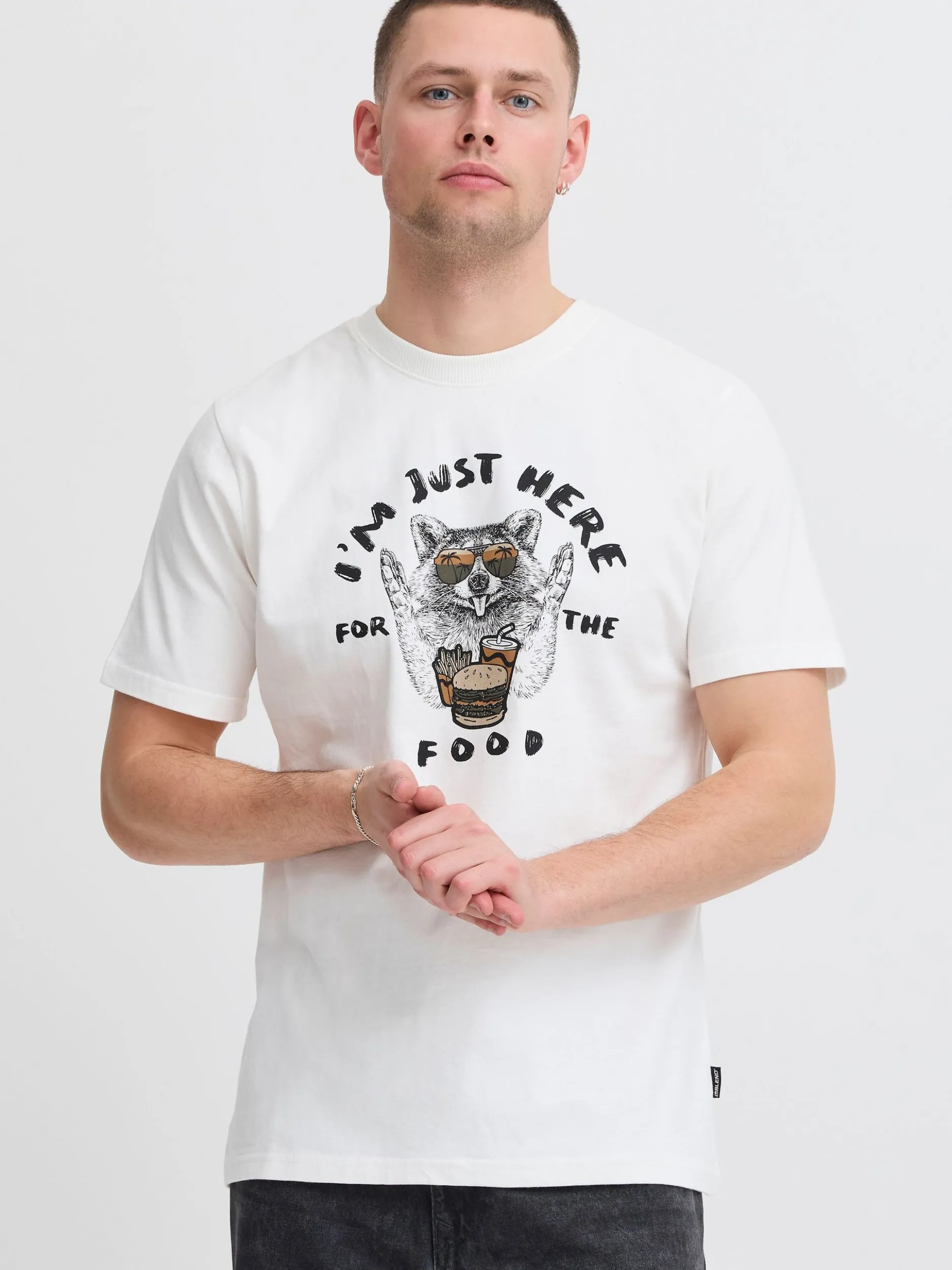 BLEND Herren T-Shirt - BHJavor in weiß