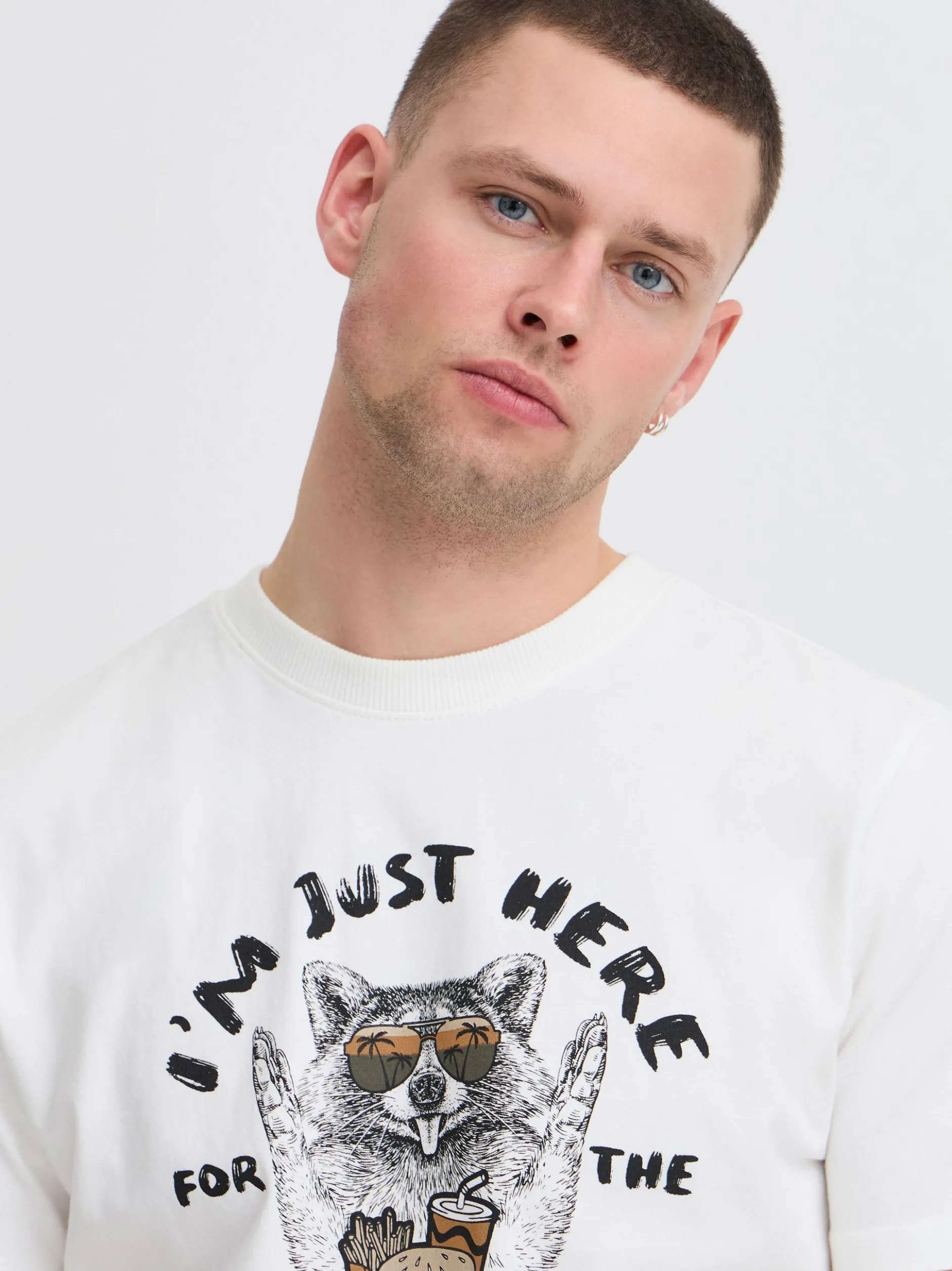 BLEND Herren T-Shirt - BHJavor in weiß