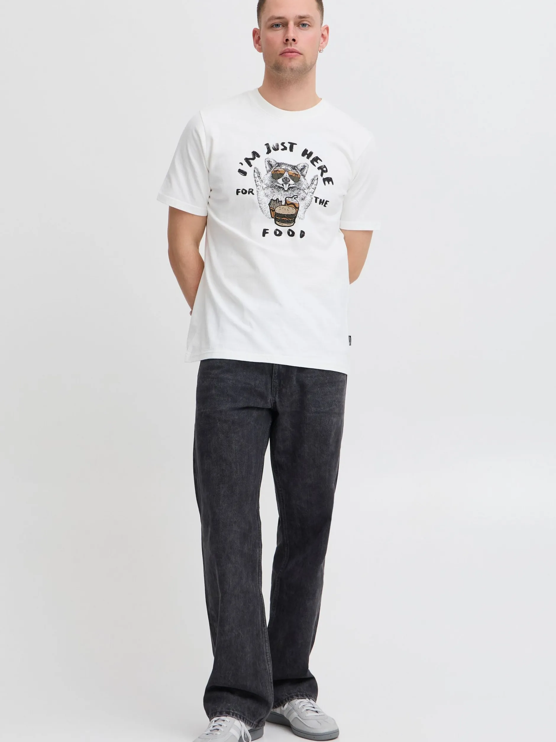 BLEND Herren T-Shirt - BHJavor in weiß