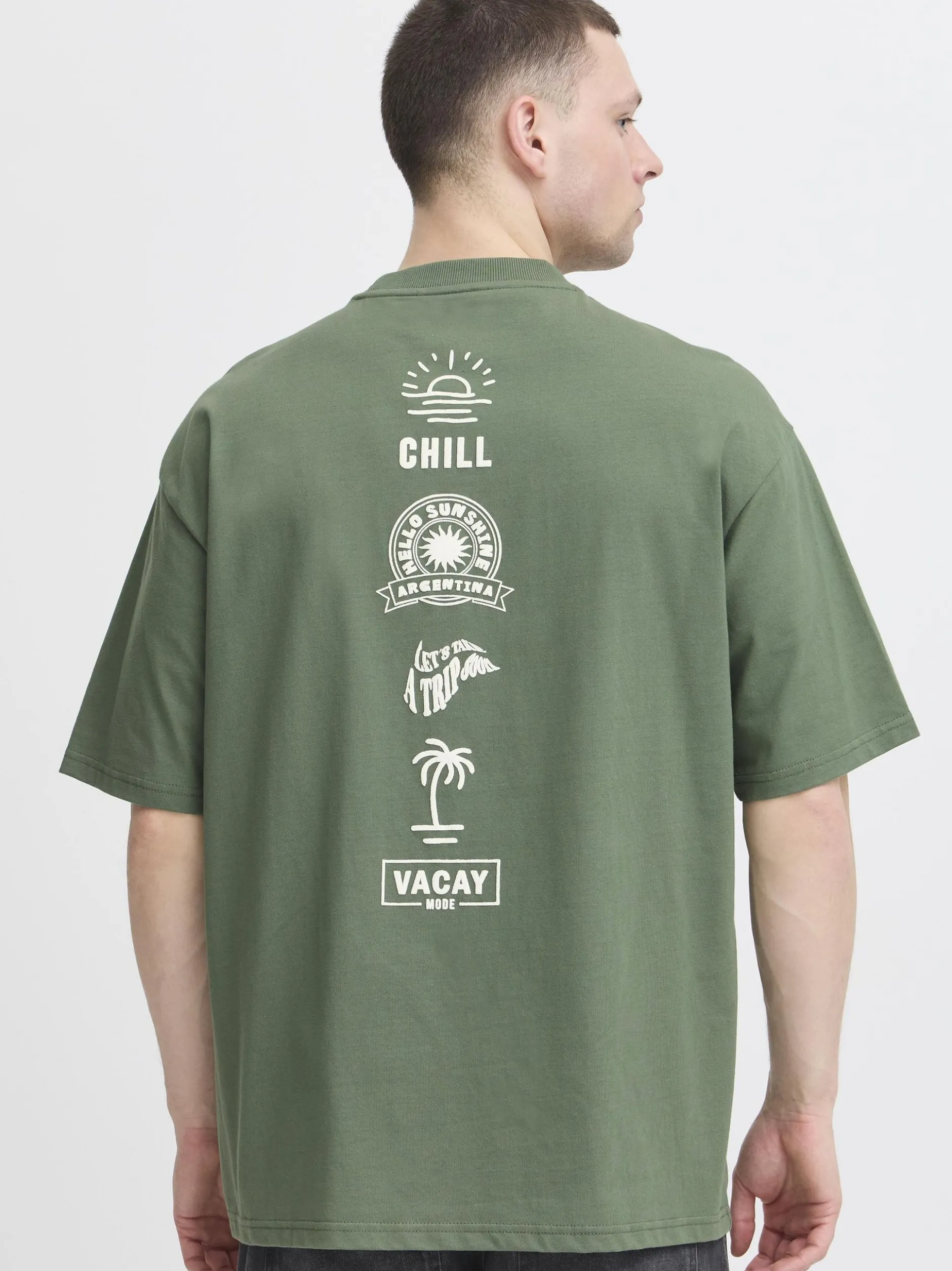 BLEND Herren T-Shirt - BHJehon in grün
