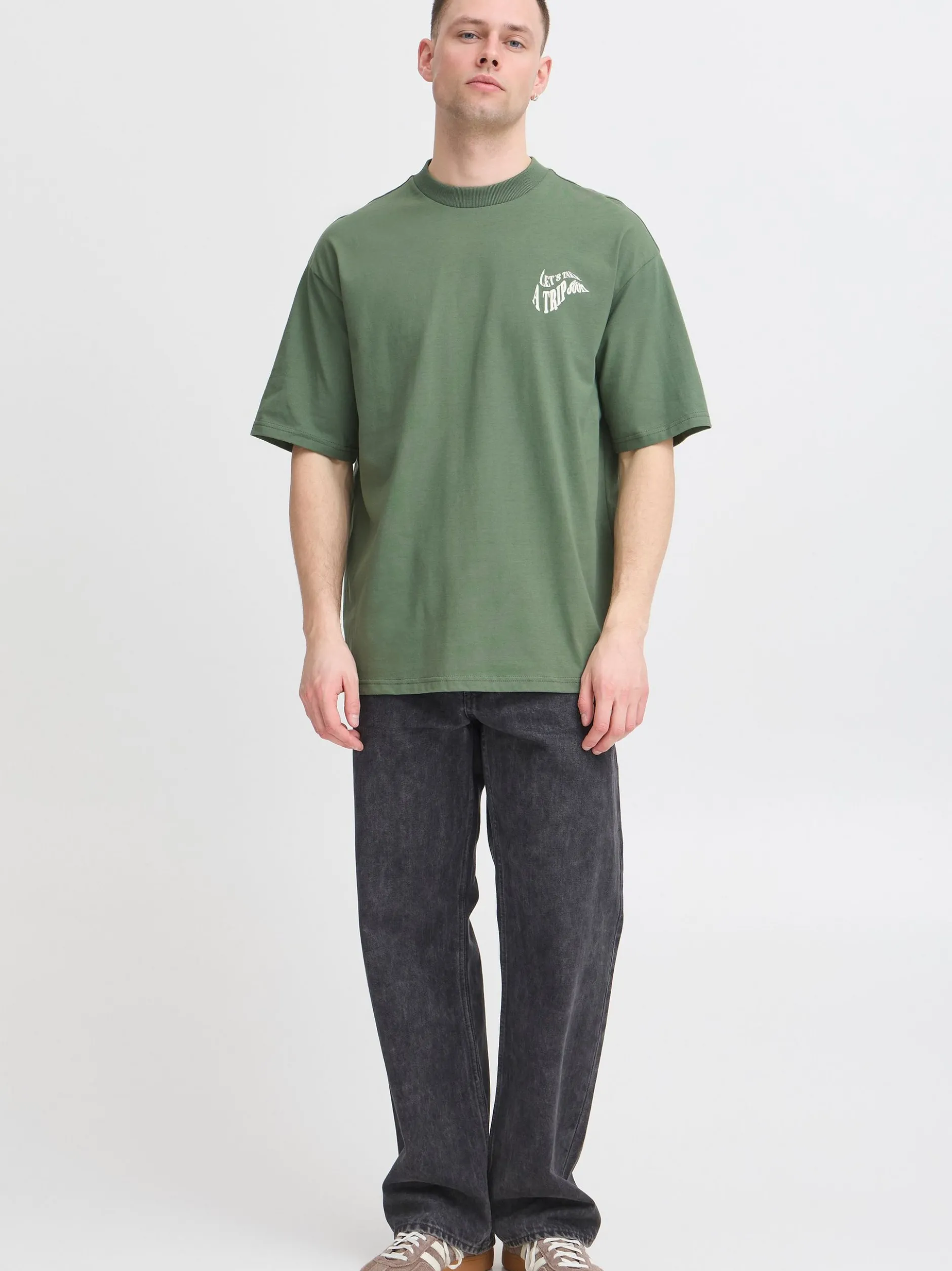 BLEND Herren T-Shirt - BHJehon in grün