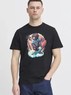 BLEND Herren T-Shirt - BHJessy in schwarz